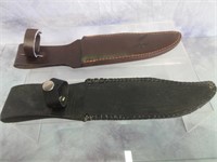 Two Leather Knife Sheaths