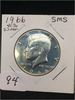 1966 unc Kennedy Half Dollar SMS - Beautiful