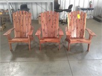 (3) Cedar Chairs
