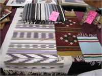 4 mexican blanket & table runners