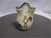 Native American wedding vase by Hopi Toad 4"