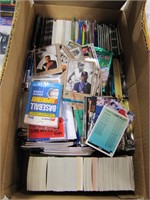 1 box of baseball card packages, different years