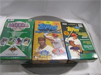 3 packs of baseball cards: 1998 series 1 sealed,