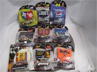 9- 1:64 scale NASCARS (SEE PICS)