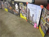 1 lot of 7 NASCAR posters in frames& 1 extra frame