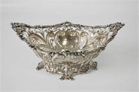 Sterling Silver Pierced Bon-Bon Bowl, 232.7g