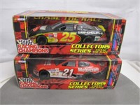 2- 1:24 scale NASCAR diecast: Racing Champions