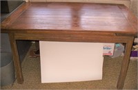 Vtg Wood Expandable Table