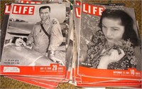 Early 1940's- '50's Life Magazines