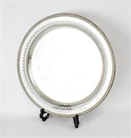Round Silver Plate Serving Platter