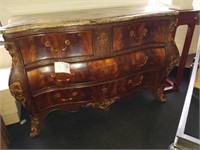 Maitland Smith Commode Stone Top 4 Drawer