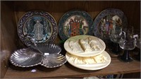 Shelf lot, 3 Villeroy & Boch Russian tale plates,