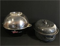Westbend popcorn popper and large roasting pan