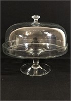 Clear glass domed cake stand, simple and classic!