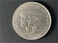 1981 Prince of Wales and Lady Diana coin
