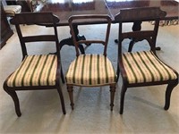 Set of 3assorted vintage wood dining chairs