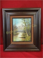 Framed Picture Mountain Scene