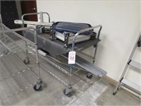 4' SS WIRE CART ON CASTERS