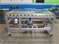35" X 36"  PNEUMATIC LIFT TABLE ON CASTERS