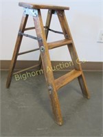 Vintage Wooden 24" Step Ladder