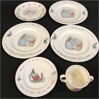 Lot of assorted Wedgewood Beatrix Potter dishes