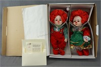 Marie Osmond Porcelain Twin Dolls Jingles & Belle