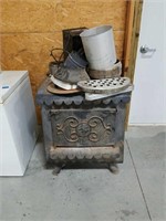 Wood burning stove w/ electric blower