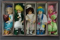 5 Brinn's 1988 Calendar Clown Dolls