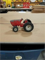 Metal toy tractor.