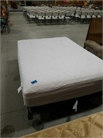 4 size box spring mattress and Hollywood frame.