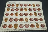 4 Sheets of Assorted Postage Stamp 13c