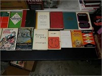 Vintage book collection including first editions