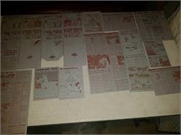 Vintage metal printing plates World Series and