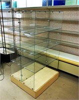 Glass Display Case Shelving Unit