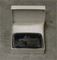 Vintage Polaris Snowmobile Belt Buckle