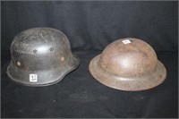 German WWII Helmet & US WWI