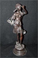 Bronze Lady Statue