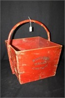 Rodgers Grain Co. Wood Bucket with metal