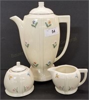 Porceliers Coffee Pot, Cream & Sugar Set