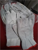 Dozen Pairs of Leather Industrial Work Gloves