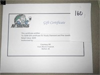 $200.00 Gift Certificate to Assaly Jewelers,