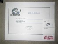 $150 Gift Certificate for Shop Labour ,