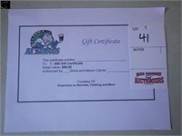 $50.00 Gift Certificate,