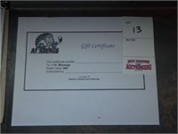 Gift Certificate for a 1 hr massage,