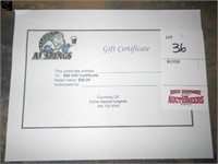 50.00 Gift Cert, Courtesy of Curve Appeal ,