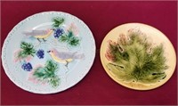 Pair of Vintage Majolica Plates