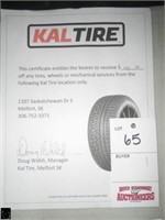 $100 Gift Certificates towards Tires Wheels
