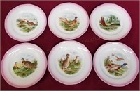 Sebring Pottery Co 7" Game bird Plate Set