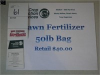 50lb bag Lawn Fertilizer ,