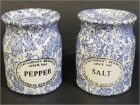 Trimingham Blue Chintz Salt & Pepper Shakers